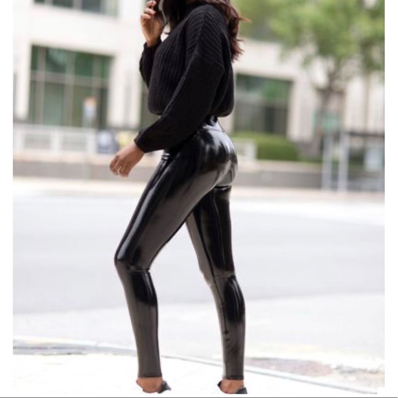 NWOT Spanx patent leather leggings - Picture 1 of 3